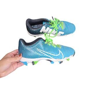 Big Kids Nike Hyperdiamond 4 Turquoise Softball Athletic Cleats Size 5.5Y